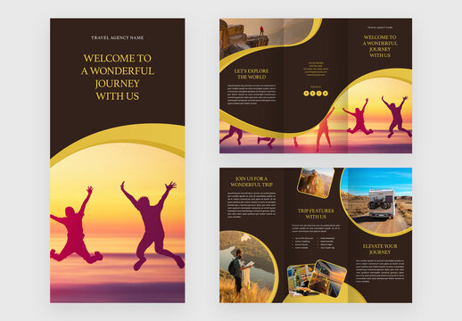Travel Trifold Brochure Layout
