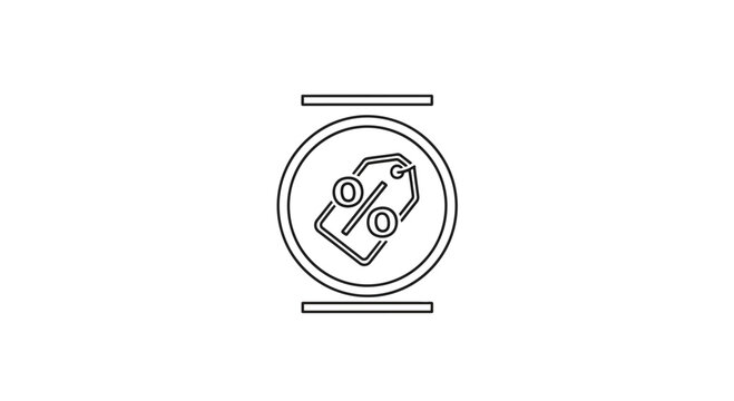 Discount Tag Icon with Percentage Symbol, Sale Offer, Special Price, Marketing Concept