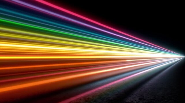 Rainbow futuristic outro motion graphics vibrant rainbow light streak background for futuristic technology branding and digital advertising campaigns motion graphic templates outro colorful