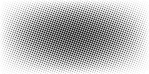 Dotted halftone gradient texture. Fading polka dot background. Repeated dots gradation pattern. Black vanishing comic pop art overlay backdrop. © inayah