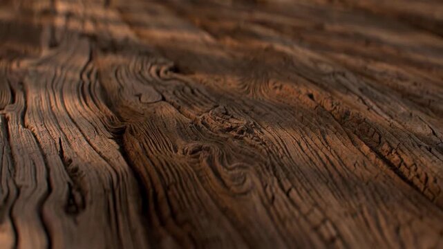 Close-up of rustic wood texture in natural light on blurred background, concept of nature and warmth invoking rusticity