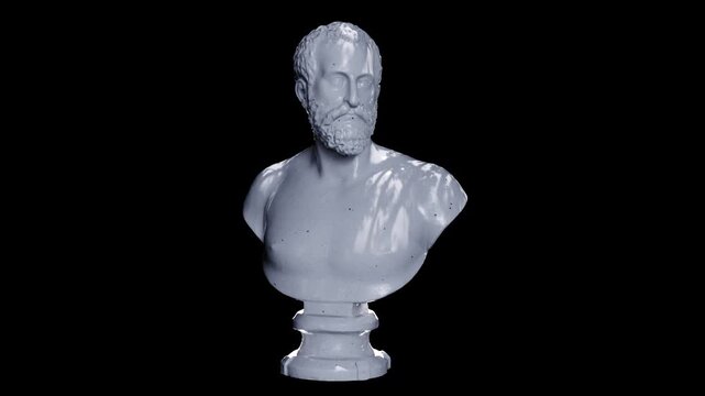 Religious Sculpture of Bust of Ottavio Farnese Classical Art Render