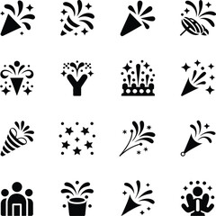 Fototapeta premium Floral and botanical set in black and white