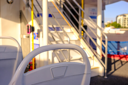 A Close Up Image of Empty Seats on a Brisbane Citycat Ferry