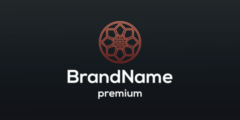 Fototapeta premium Initial creative minimal logo icon design abstract element. elegant Logo template vector creative business. - VECTOR