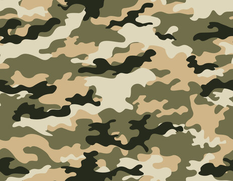 
Seamless camouflage vector pattern, light modern vector background for textiles
