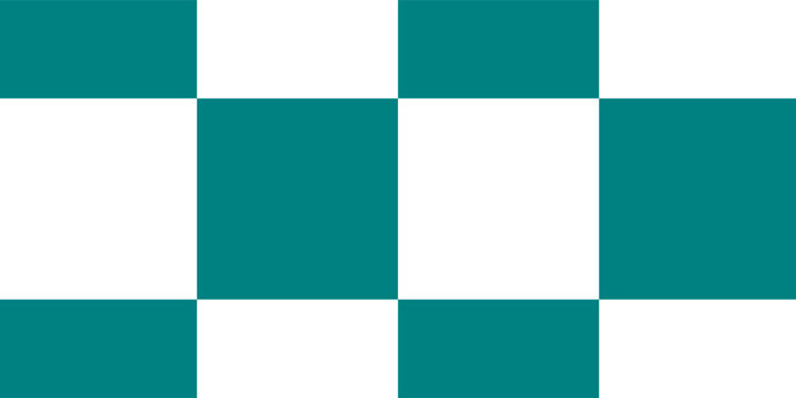 teal and white checkerboard seamless pattern background
