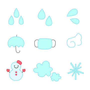 Cute Kawaii Sticker Icon Collection with Pastel Cartoon Objects, Hand Drawn UI Elements and Adorable Emoji Symbols