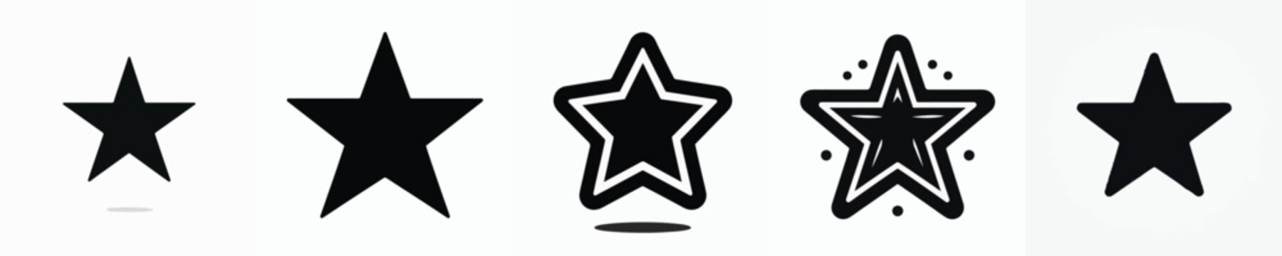 Vector silhouette of star
