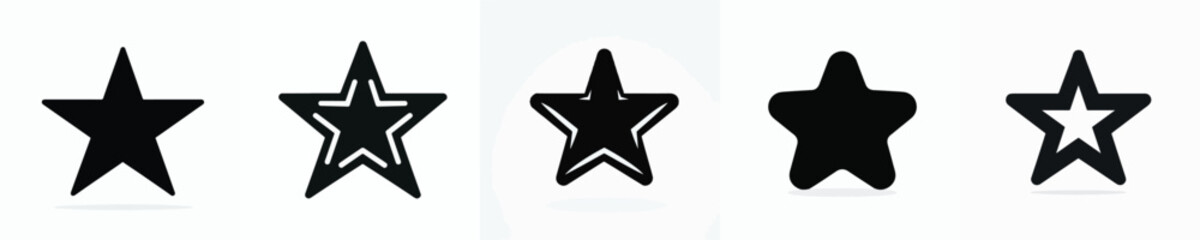 Obraz premium Vector silhouette of star