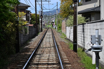 Fototapeta premium まっすぐな線路