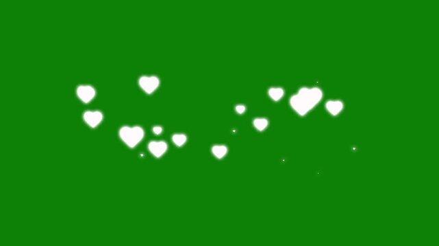 Abstract animated heart with love and passion, floating glitter heart shape particles, dramatic romantic trail motion, Valentine wedding overlays, cute fairytale sparkles and glowing dust path