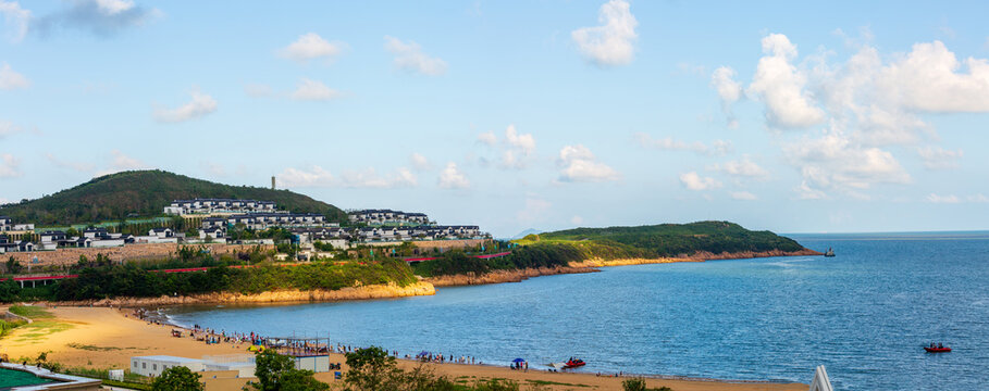 Ningbo Xiangshan Baisha Bay seaside tourism resort scenery, China