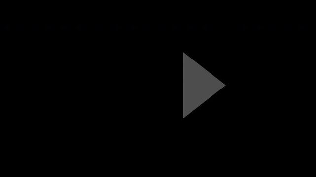 3連の白い早送り矢印マーク 背景透過・ループ仕様（アニメーション素材）