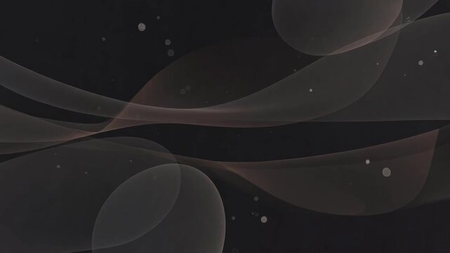 Abstract flowing translucent shapes over dark backdrop, soft curves forming atmospheric composition, concept of motion