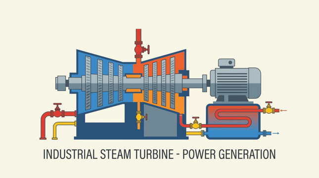 Industrial Steam Turbine for Power Generation