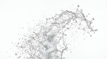 Fototapeta premium Dynamic Splash of Water with Droplets in Motion for Creative Design.