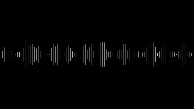 Abstract digital sound wave visualization with red oscilloscope lines against black background
