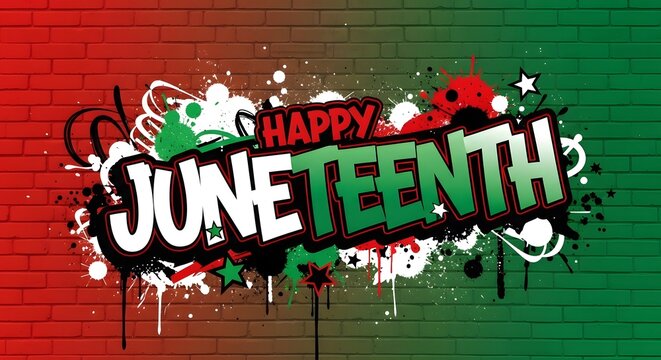 Vibrant juneteenth celebration background