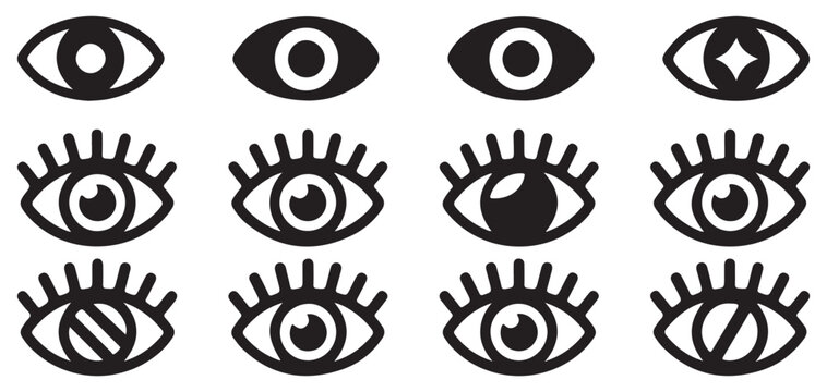  Hand Drawn Artistic Eye Illustrations for Creative Design vector illustration eps 10