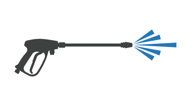 Pressure Washer Gun Vector Icon