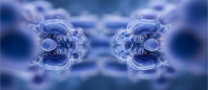 Candida auris, emerging multiple drug resistant fungus, 3D illustration