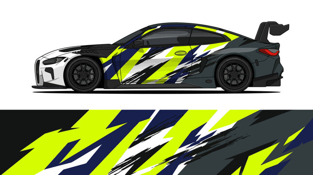 Side View of Racing Car.