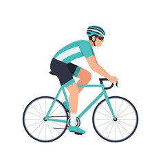 Fototapeta premium Cyclist on bike, sport illustration, vector design