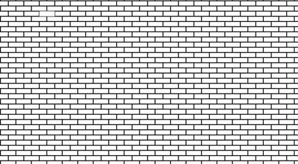 Brick wall seamless of brick laying pattern flat art style. brick wall on a white background. pattern of evenly spaced  © Mst