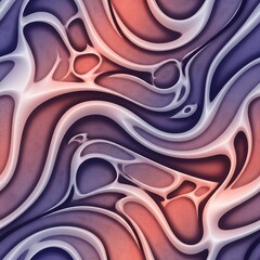 Fototapeta premium Abstract fluid biomorphic pattern