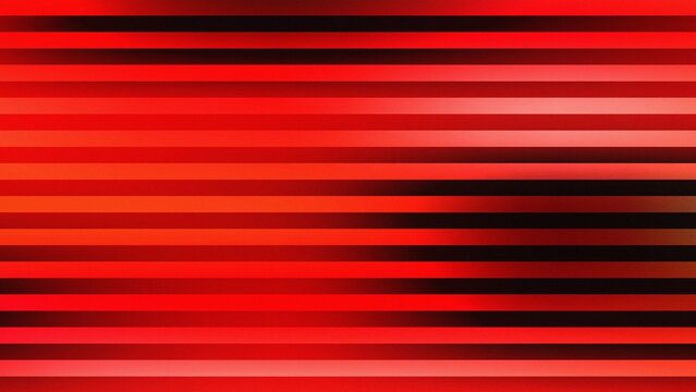 Abstract red background with horizontal stripes and grain texture