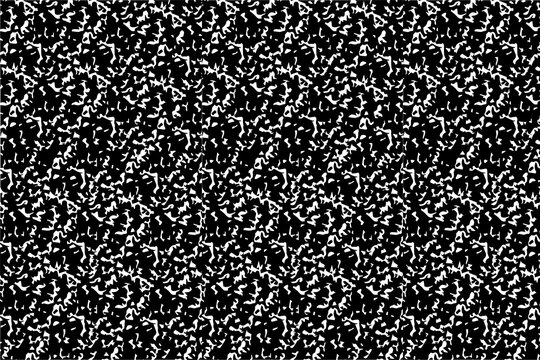 Stereogram with hidden 3D image of a dog, black and white abstract pattern