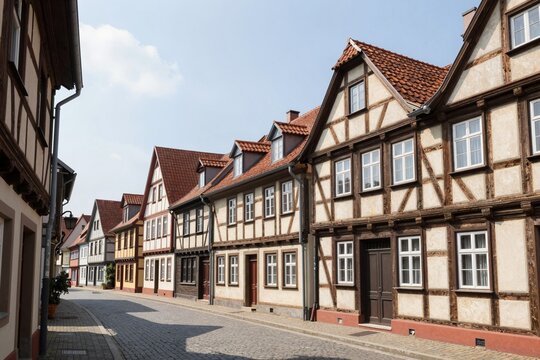 Historic German Town Streetscape