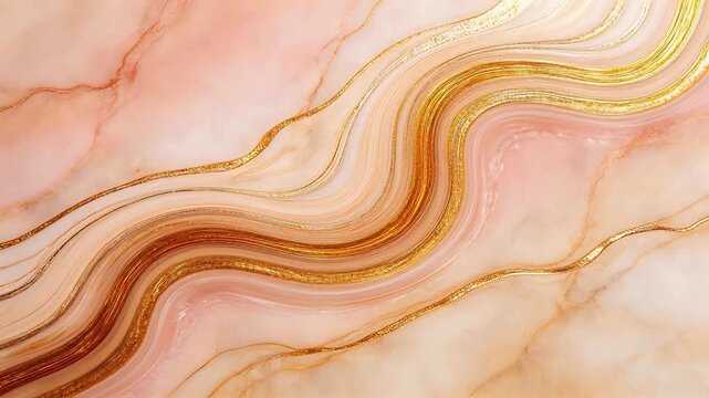 Abstract marble pattern with gold accents