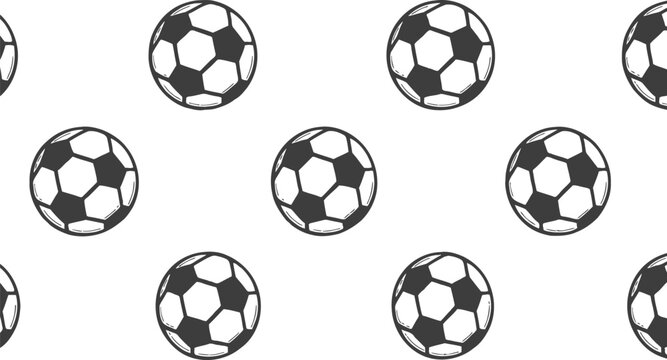 Minimalist Soccer Ball Pattern