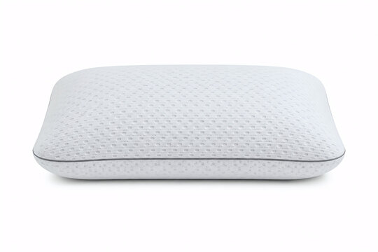 memory foam bed pillow with a textured cooling cover