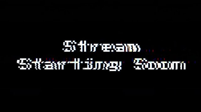 Animated graphic announcing the imminent start of a live digital broadcast or online content session, featuring stylized typography