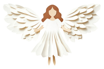 Obraz premium PNG Angel craft white