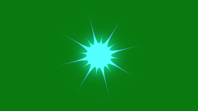 Animation blink twinkle star particle graphic movement appear on green screen flash bright background, star sparkle vector doodles, glowing light effect, retro shine movement, 4k.