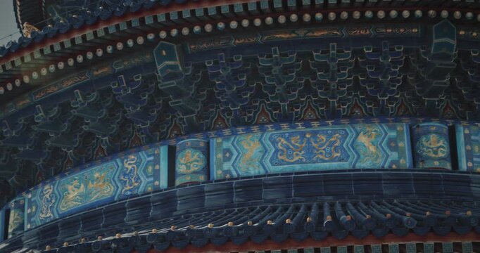 Dynamic View of Circular Architectural Elements Above