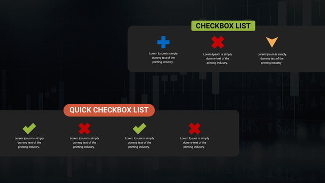 Minimal Lower Third With Checkbox Icons