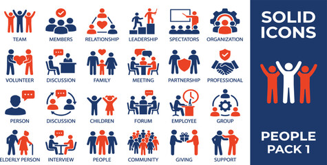 Fototapeta premium business people icon