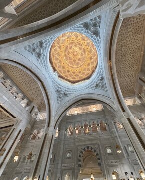 Interior of the King Abdullah Expansion at Masjid al-Haram in Makkah, Saudi Arabia
