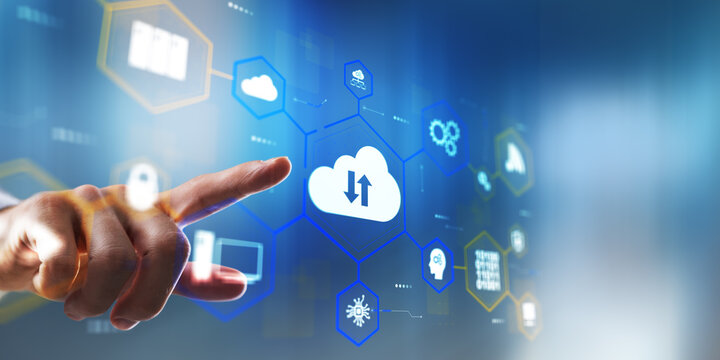 Cloud computing technology with data storage and network connectivity in digital environment