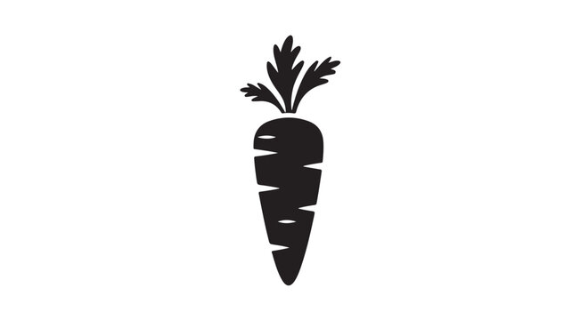 Carrot vegetable fresh organic food flat design vector illustration isolated on white background