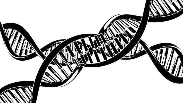 Abstract DNA Helix Structure Illustration