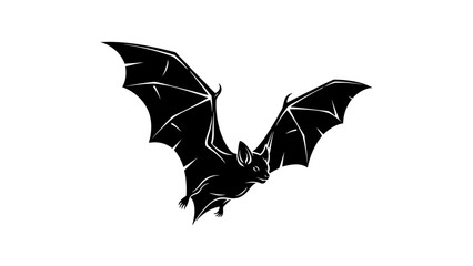 Fototapeta premium Flying Bat Silhouette Graphic Illustration