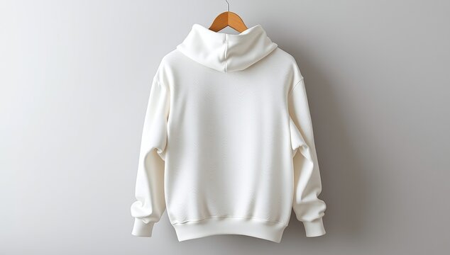 Blank premium white apparel mockup with subtle 3D parametric wave texture