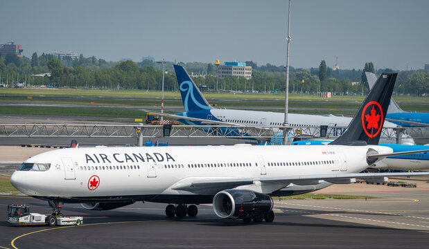 Amsterdam, The Netherlands, 02.05.2026, Air Canada Airbus A330 Passenger Aircraft at Schiphol Airport Amsterdam