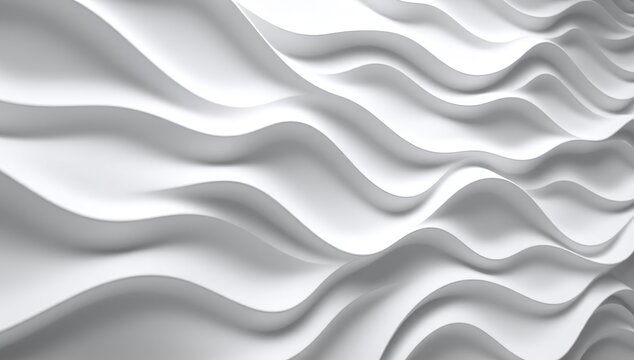Modern 3D parametric architectural wall panel interior mockup